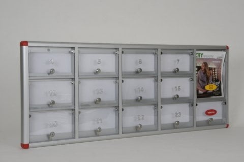 Posta Kutusu 13 Daire A4 Hazneli Sabit Bariyer