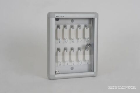 Key Cabinet with 10 Hook Capacity and Plexiglas Door