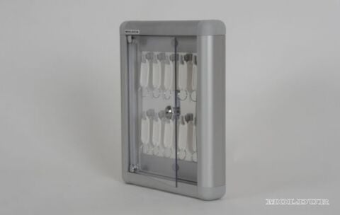 Armoire à clés avec 10 crochets et porte en plexiglas
