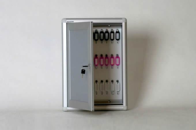 Aluminum Key Cabinet with 30 Unit Capacity