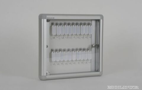 Key Cabinet with 20 Hook Capacity and Plexiglas Door