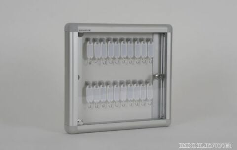 Key Cabinet with 20 Hook Capacity and Plexiglas Door