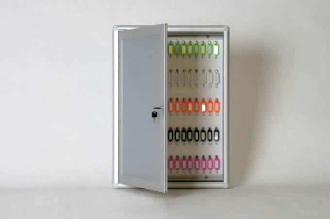 Aluminum Key Cabinet, 75 Capacity