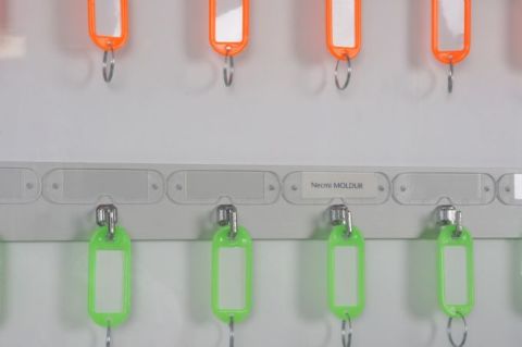 Key Cabinet with Name Tag, Capacity for 50 Keys