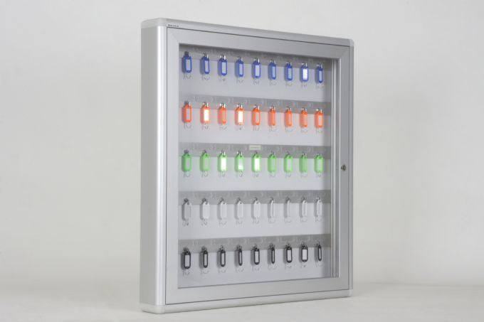Key Cabinet with Name Tag, Capacity for 50 Keys