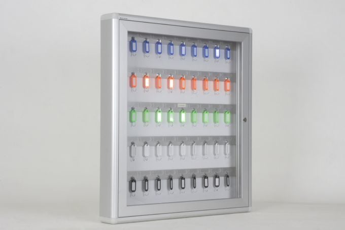 Key Cabinet with Name Tag, Capacity for 50 Keys