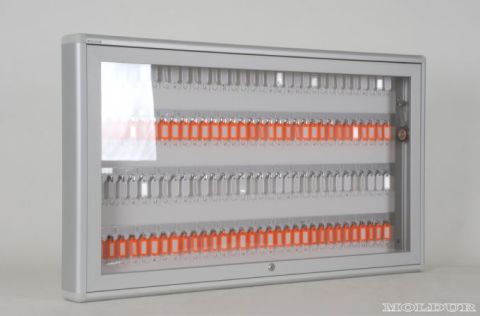 Key Cabinet with Scissor Hinges, Capacity for 128 Keys