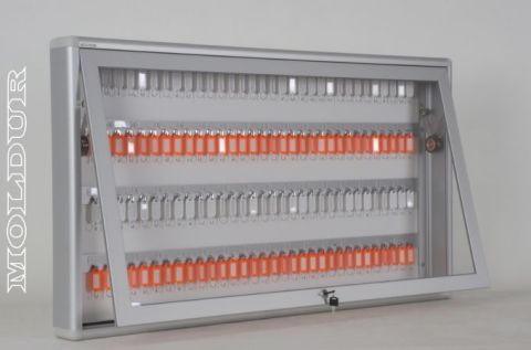 Key Cabinet with Scissor Hinges, Capacity for 128 Keys