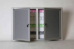 Key Cabinet, Double Door, 128 Hooks
