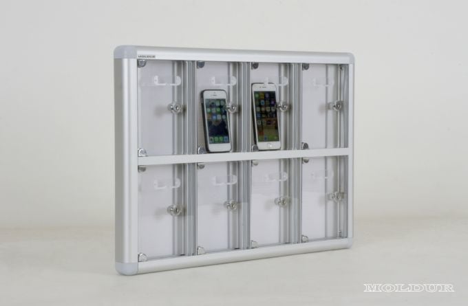 Mobile Phone Locker with 8 Compartments and Name Tag Holder
