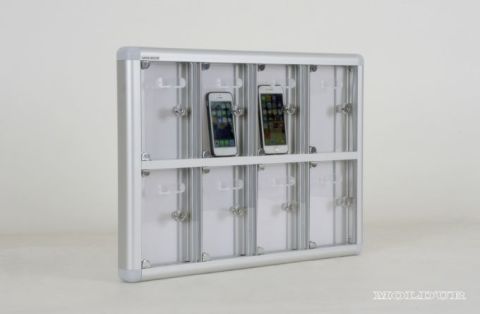 Mobile Phone Locker with 8 Compartments and Name Tag Holder
