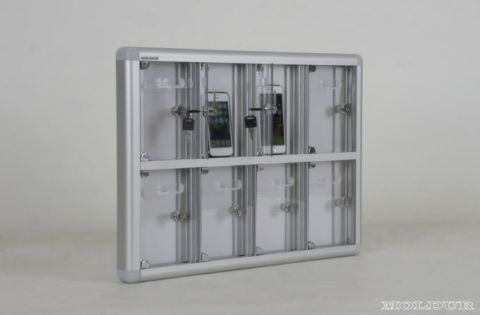 Mobile Phone Locker with 8 Compartments and Name Tag Holder
