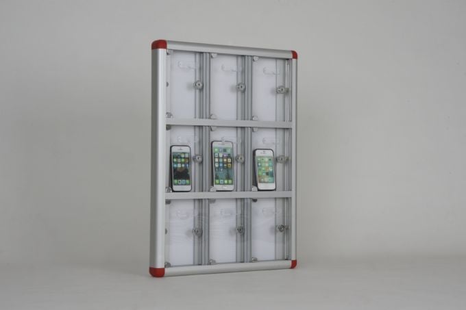 Cell Phone Locker with 9 Compartments and Name Tag Holder