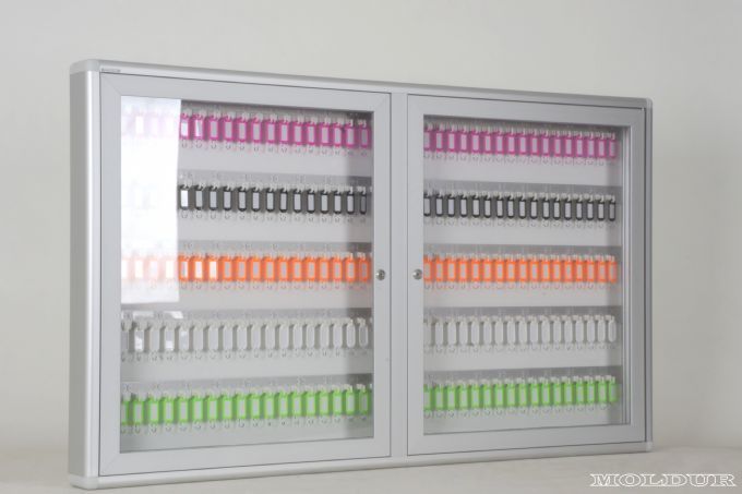Key Cabinet with 200 Hook Capacity and Number Holder