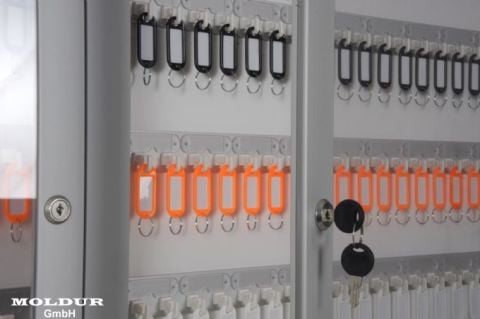 Key Cabinet with 200 Hook Capacity and Number Holder