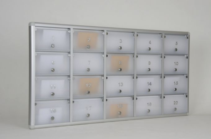 Posta Kutusu 20 Daire Numaralı Pleksi Kapı