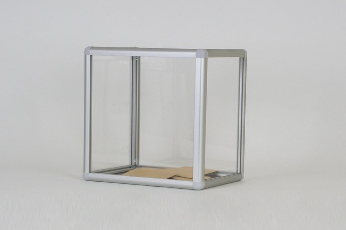 The ballot box is transparent.