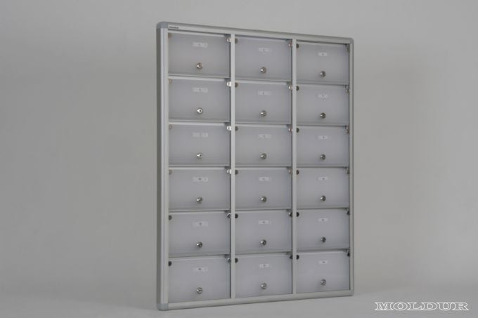 Mailbox with 18 Apartment Nameplate Holders