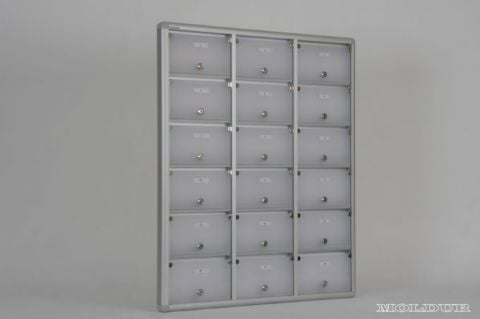 Mailbox with 18 Apartment Nameplate Holders