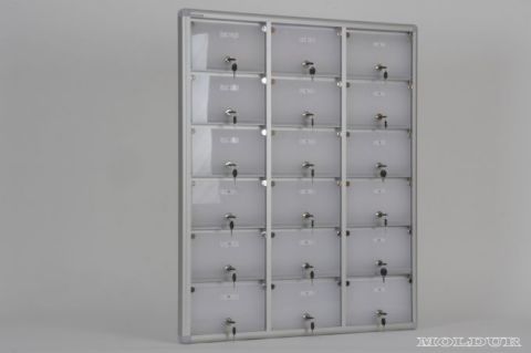 Mailbox with 18 Apartment Nameplate Holders