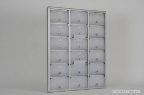 Mailbox with 18 Apartment Nameplate Holders