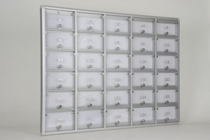 Posta Kutusu Şeffaf 30 Daire Numaralı