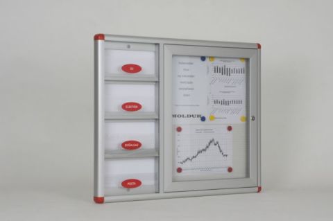 Shared Mailbox and Notice Board Slim Series