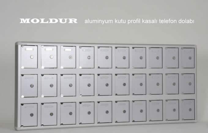 Cep Telefonu Emanet Dolabı Alüminyum Kasalı 30 Adet Kapasiteli