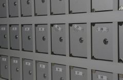 Cep Telefonu Dolabı Alüminyum Kompozit Kapılı İsimlikli