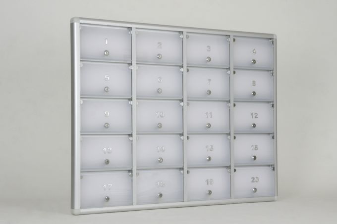 Mailbox No. 20, Frosted Plexiglass