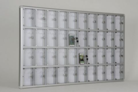 Cep Telefonu Dolabı 40 Adet Kapasiteli Şeffaf