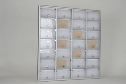 Posta Kutusu 28 Daire Buzlu Pleksi Kapı İsimlikli