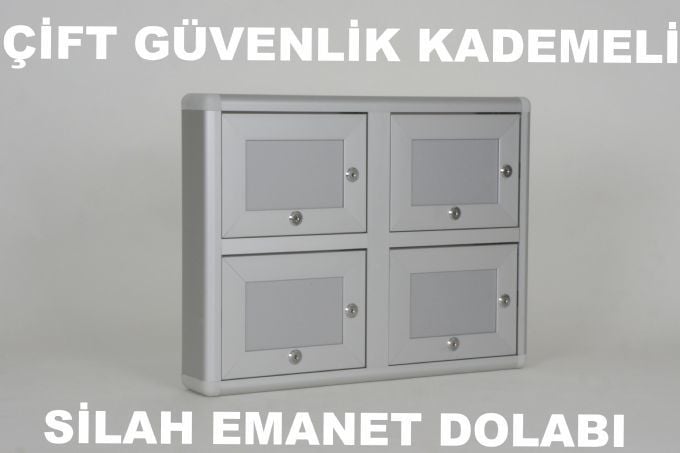 Silah Emanet Dolabı Çift Kilitli