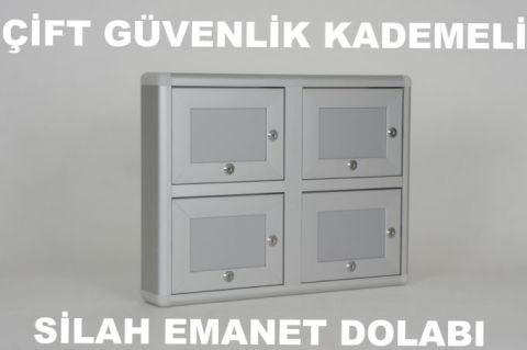 Silah Emanet Dolabı Çift Kilitli