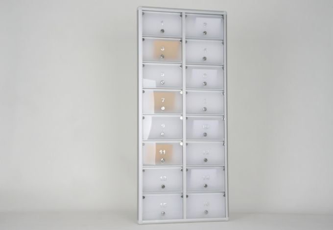 16 Daire Posta Kutusu Numaralı Slim