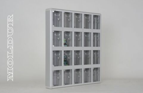 20-Piece Mobile Phone Locker with Transparent Name Tag