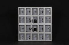 Şeffaf İsimlikli 20 Adetlik Cep Telefonu Dolabı