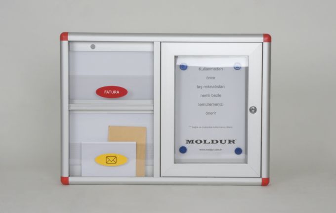 Shared Mailbox and A4 Notice Board