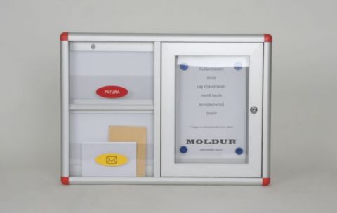 Shared Mailbox and A4 Notice Board