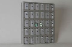 Mobile Phone Locker with 30 Compartments and Transparent Plexiglas Doors