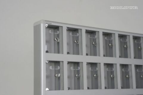40-Unit Mobile Phone Locker with Transparent Name Tag