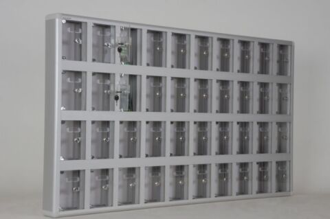 40-Unit Mobile Phone Locker with Transparent Name Tag