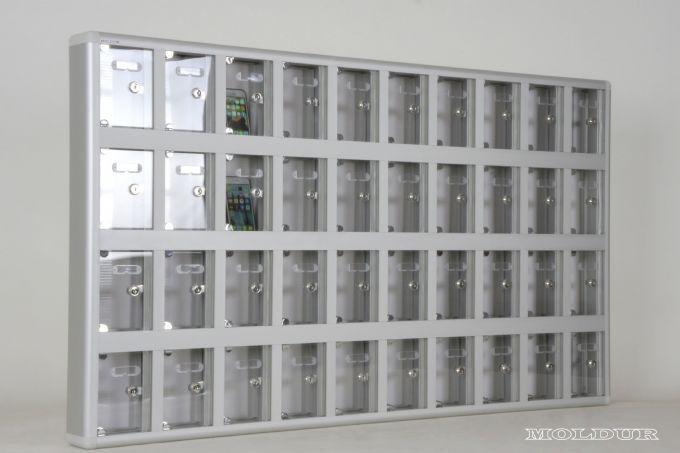 40-Unit Mobile Phone Locker with Transparent Name Tag
