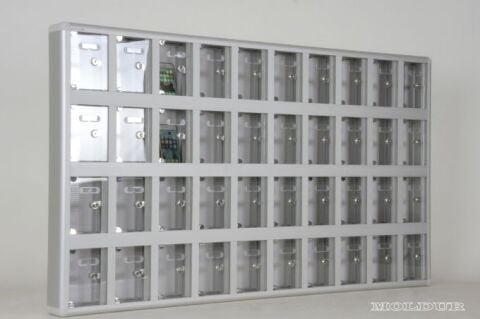40-Unit Mobile Phone Locker with Transparent Name Tag