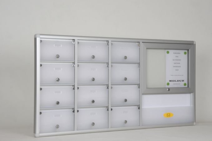 Mailbox 12 Apartment 2 A4 Notice Board and Magazine Rack