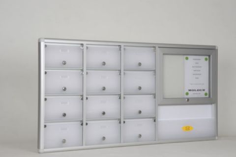Mailbox 12 Apartment 2 A4 Notice Board and Magazine Rack