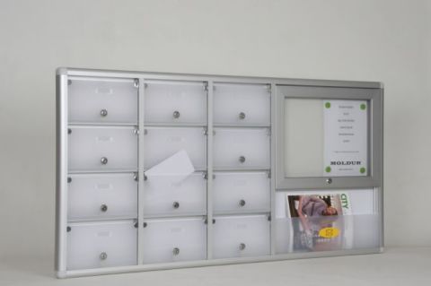 Mailbox 12 Apartment 2 A4 Notice Board and Magazine Rack