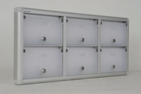 Mailbox with Apartment Nameplate (6 units)