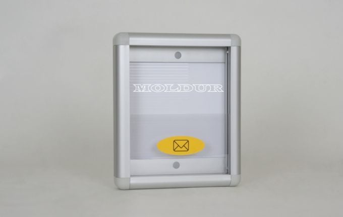 Mailbox with Transparent Barrier