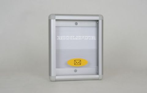 Mailbox with Transparent Barrier
